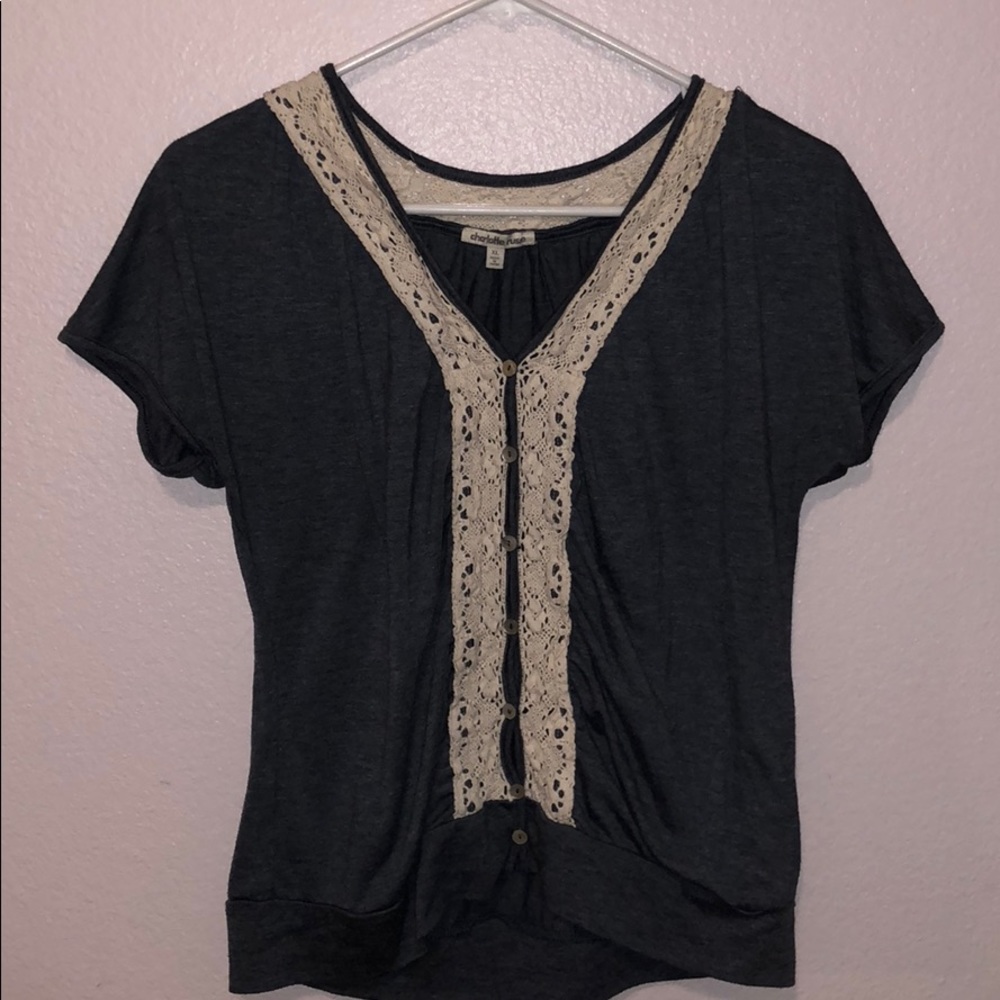 V-neck blouse